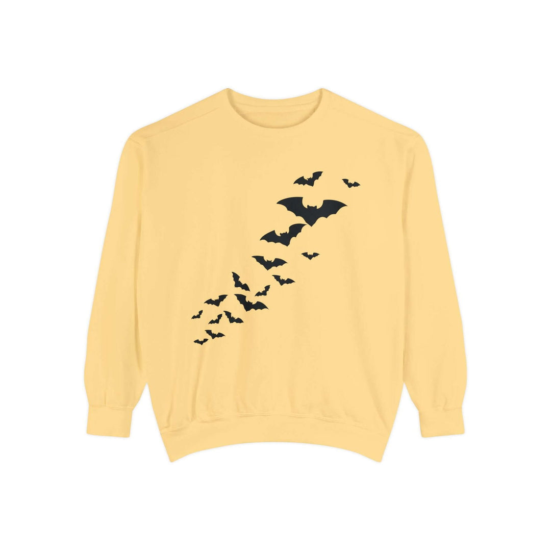 Haunted House Halloween Sweatshirt: Spooky Vibes Sweatshirt Printify Butter S