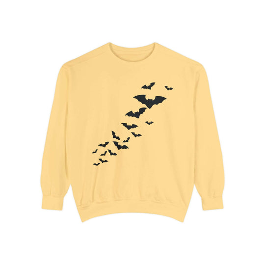 Haunted House Halloween Sweatshirt: Spooky Vibes Sweatshirt Printify Butter S
