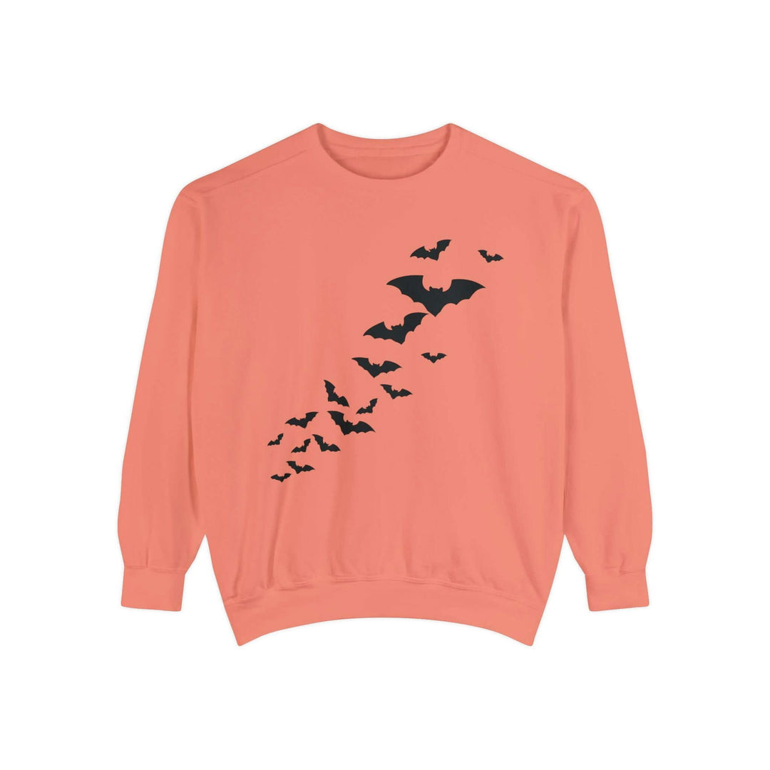 Haunted House Halloween Sweatshirt: Spooky Vibes Sweatshirt Printify Terracotta S