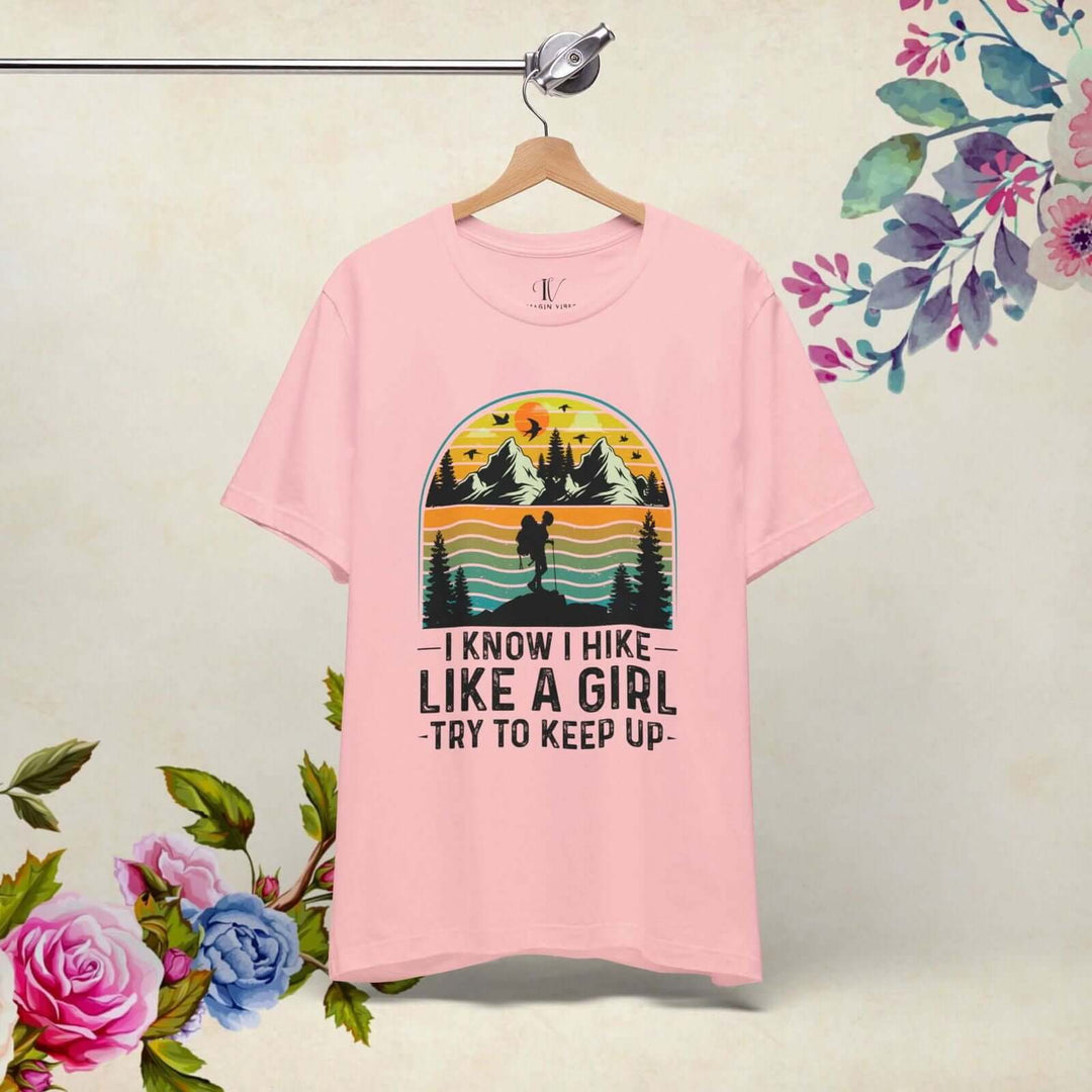 Hike Like a Girl: Empowering Outdoor Tee - Imagin Vibes - 