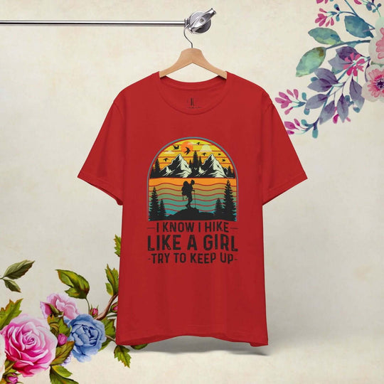 Hike Like a Girl: Empowering Outdoor Tee - Imagin Vibes - 