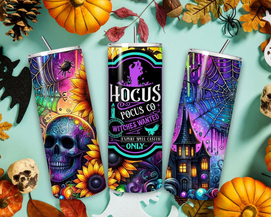 Hocus Pocus Halloween Tumbler Mug Printify