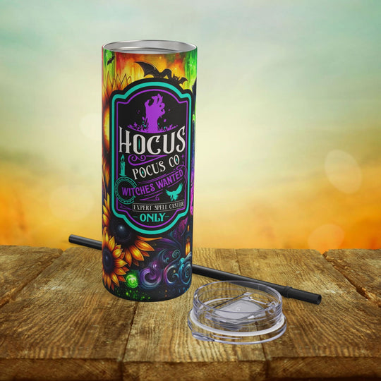 Hocus Pocus Halloween Tumbler Mug Printify Black 20oz Matte