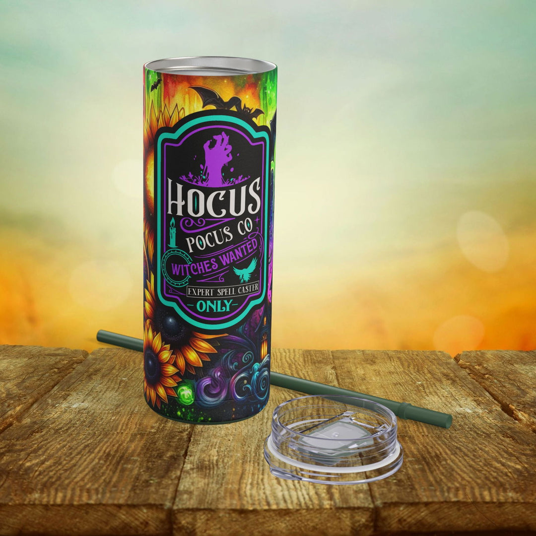 Hocus Pocus Halloween Tumbler Mug Printify Pine Needle 20oz Matte