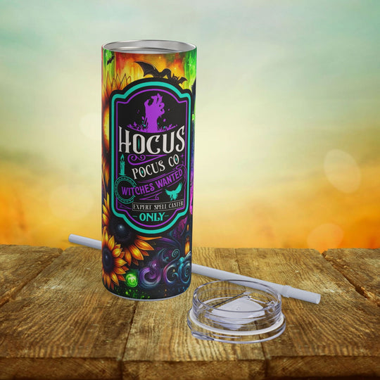 Hocus Pocus Halloween Tumbler Mug Printify Dusty Blue 20oz Matte