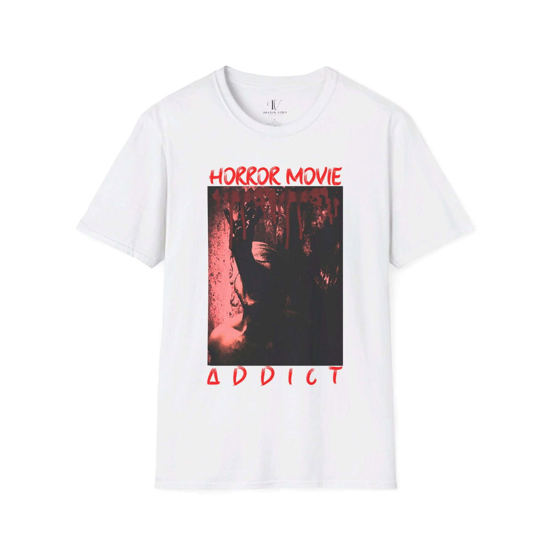 Horror Movie Addict Halloween T-Shirt - Imagin Vibes - 