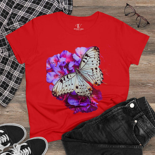 Butterfly Tee T-Shirt Printify Red S