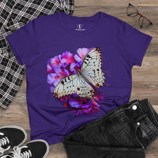 Butterfly Tee T-Shirt Printify Purple S