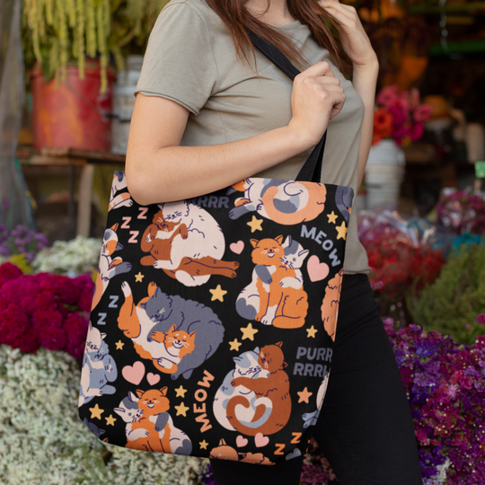 IV: Cattitude in Every Carry - Tote Bag - Imagin Vibes - 