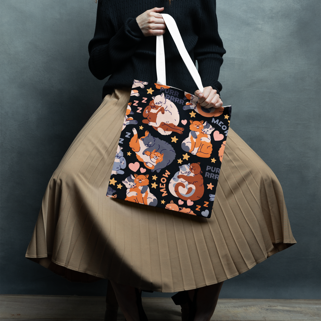 IV: Cattitude in Every Carry - Tote Bag - Imagin Vibes - 