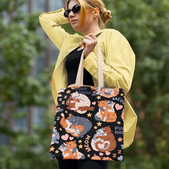 IV: Cattitude in Every Carry - Tote Bag - Imagin Vibes - 