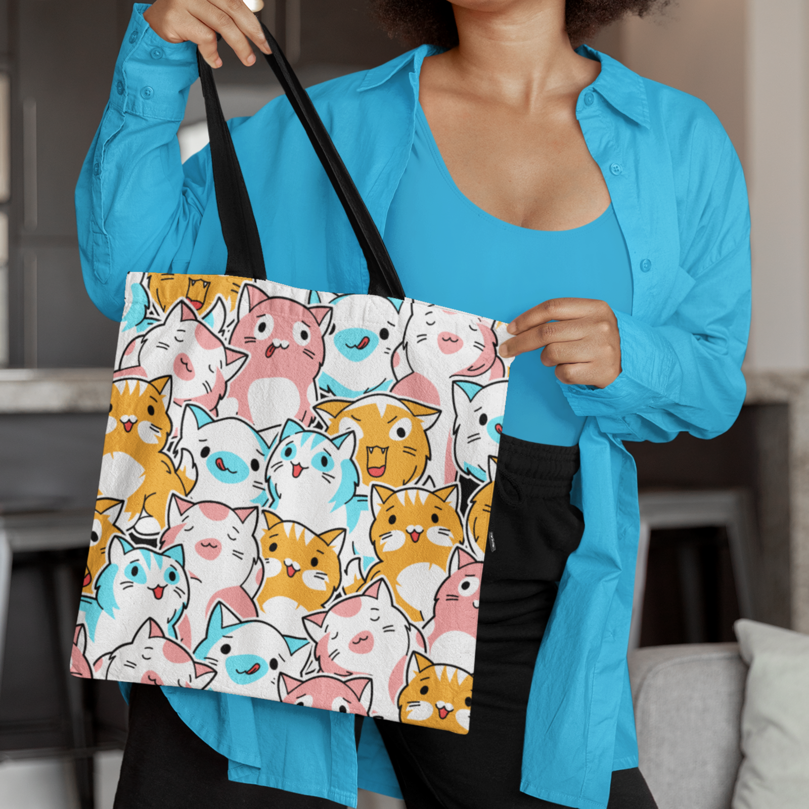 IV: Cattitude in Every Carry - Tote Bag 2 - Imagin Vibes - 