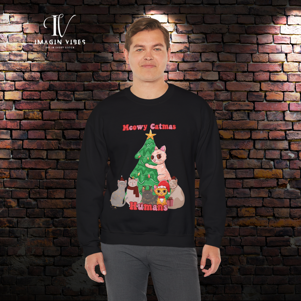 IV: Meowy Christmas Cat Sweater - Imagin Vibes - 