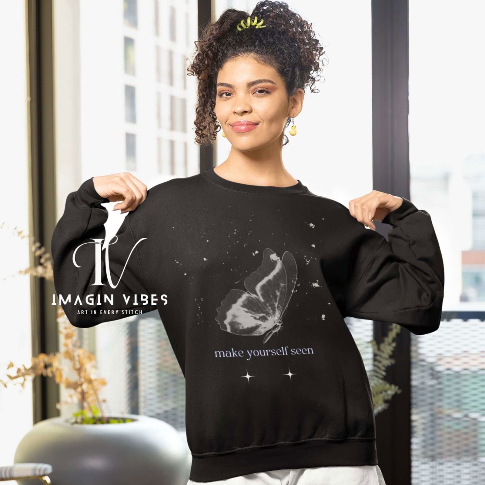 IV: Spread Your Wings - Butterfly Sweatshirt Sweatshirt Printify