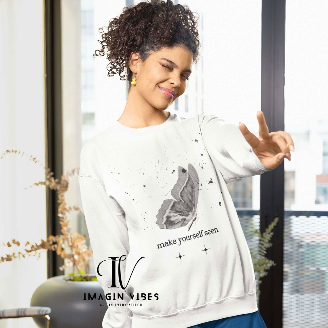 IV: Spread Your Wings - Butterfly Sweatshirt Sweatshirt Printify