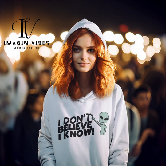 ImaginVibes: Cosmic Truths: Double-Sided UFO Hoodie - Imagin Vibes - 