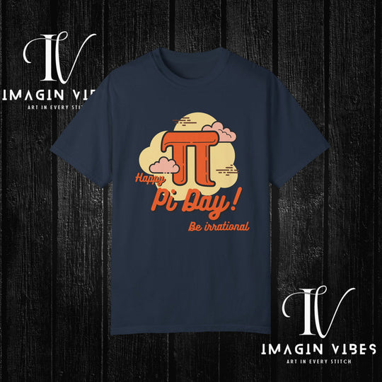 ImaginVibes: Embrace the Pi-ness: Funny Math T-Shirt for Pi Day! T-Shirt Printify Navy S
