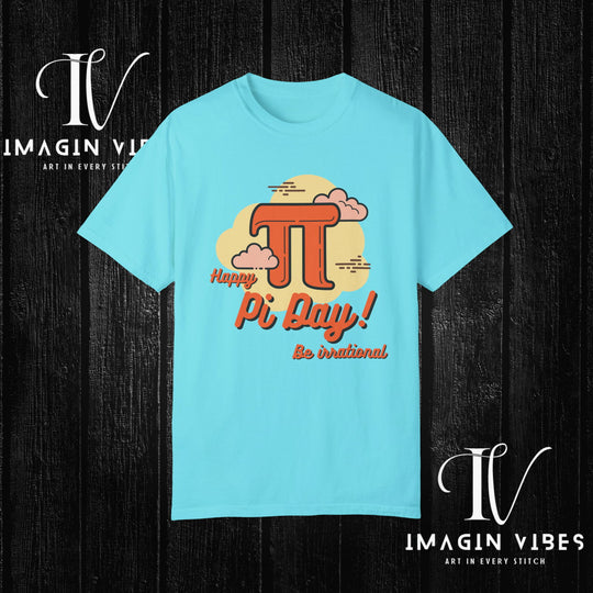 ImaginVibes: Embrace the Pi-ness: Funny Math T-Shirt for Pi Day! T-Shirt Printify Lagoon Blue S