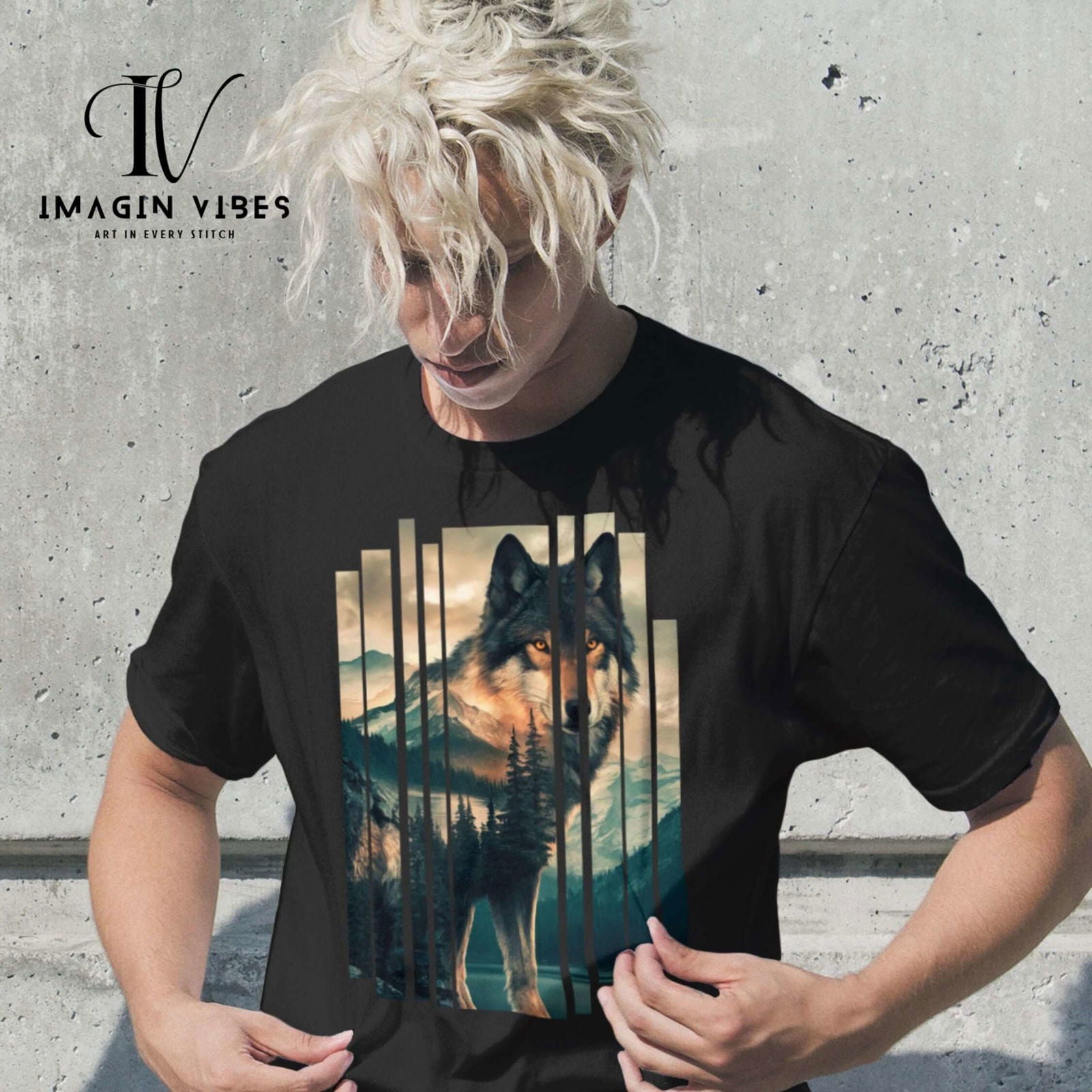 Imagin Vibes: Alpha Majesty - Landscape Wolf Tee - Imagin Vibes - 