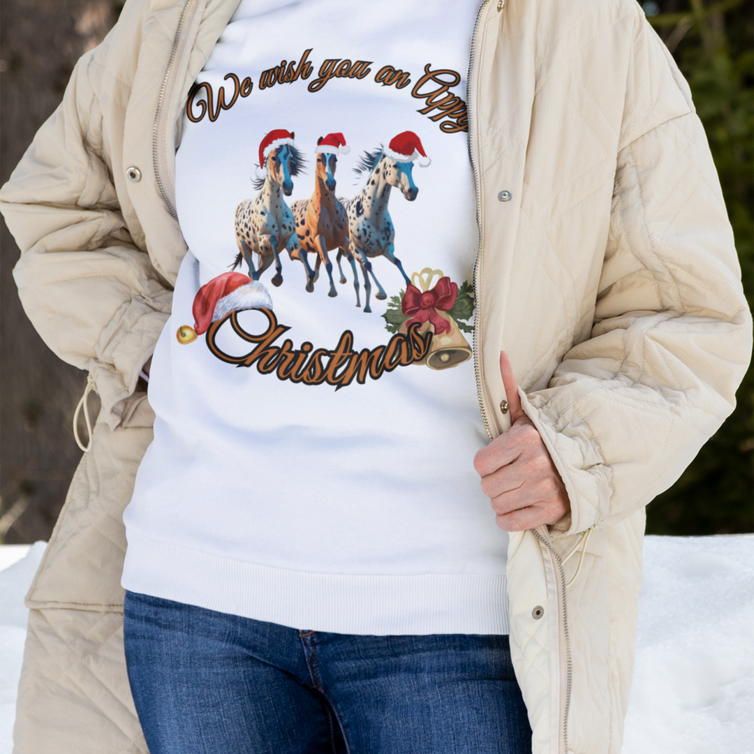 Imagin Vibes: Appy & Cozy - Appaloosa Christmas Sweatshirt - Imagin Vibes - 