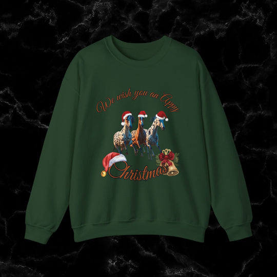 Imagin Vibes: Appy & Cozy - Appaloosa Christmas Sweatshirt - Imagin Vibes - 