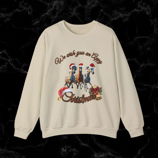 Imagin Vibes: Appy & Cozy - Appaloosa Christmas Sweatshirt - Imagin Vibes - 