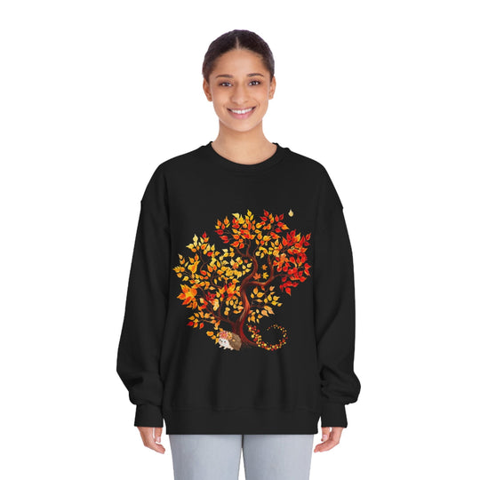 Imagin Vibes Autumn Tree Sweatshirt: Cozy Fall Vibes - Imagin Vibes - 