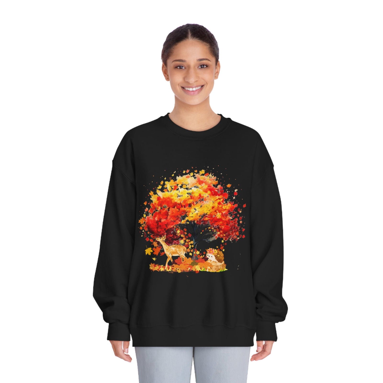 Imagin Vibes Autumn Tree Sweatshirt: Cozy Fall Vibes - Imagin Vibes - 