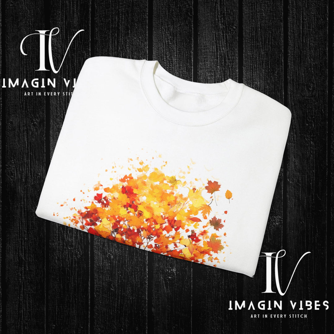 Imagin Vibes Autumn Tree Sweatshirt: Cozy Fall Vibes - Imagin Vibes - 