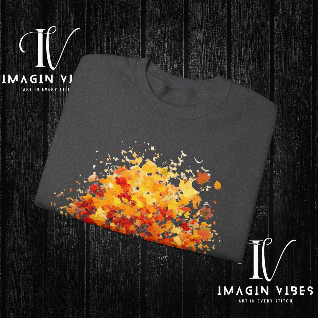 Imagin Vibes Autumn Tree Sweatshirt: Cozy Fall Vibes - Imagin Vibes - 