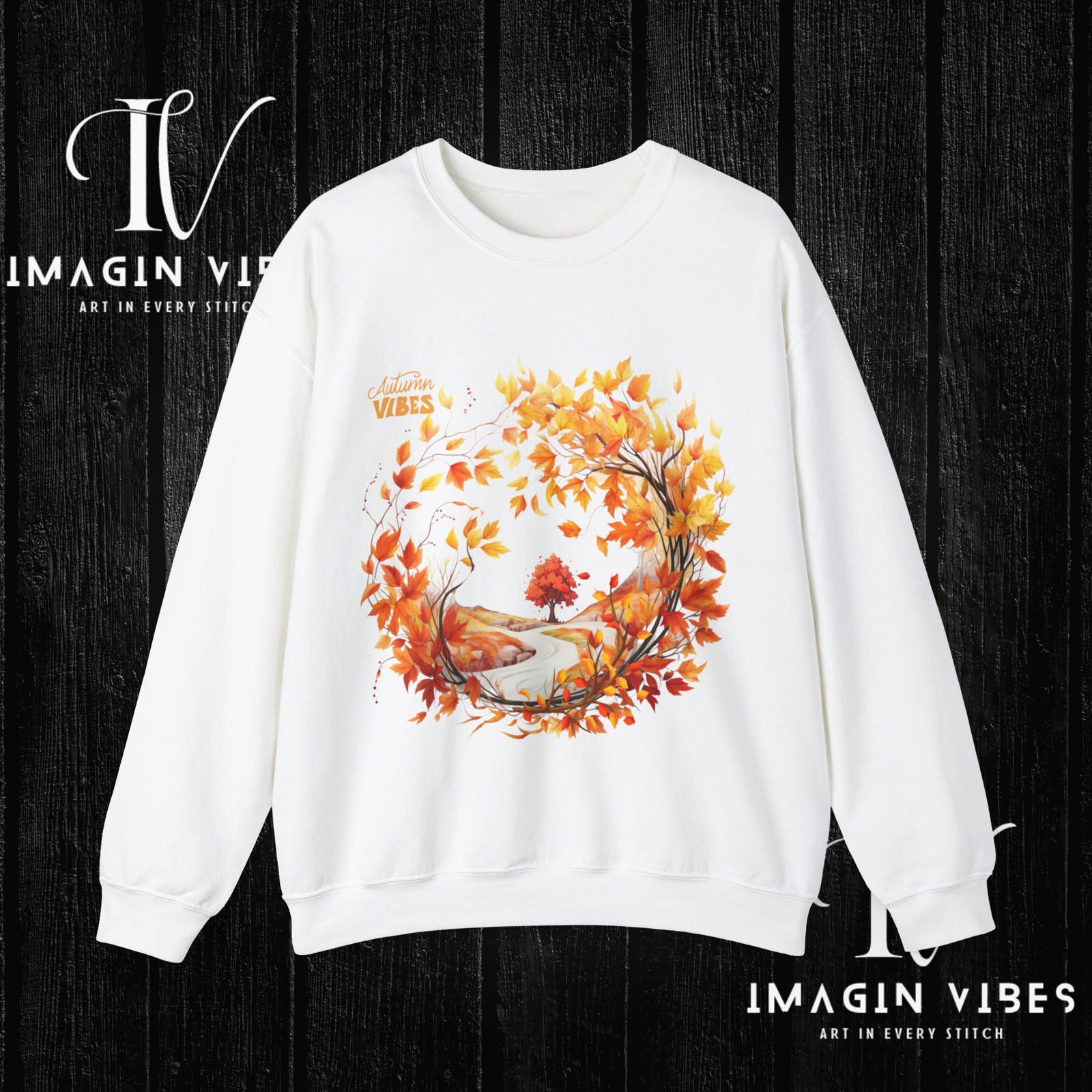 Imagin Vibes Autumn Vibes Sweatshirt: Fall Style & Comfort - Imagin Vibes - 