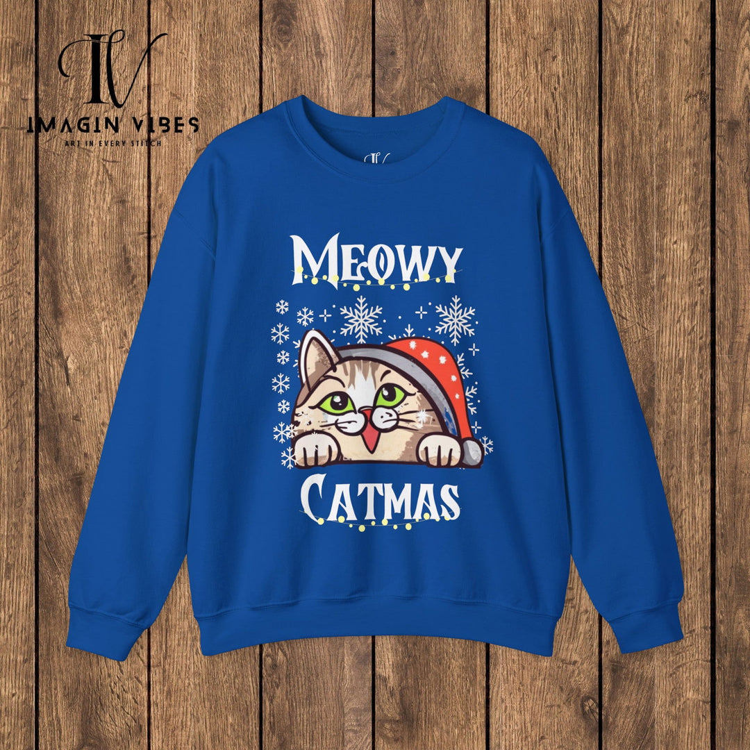 Imagin Vibes: Catty Christmas Sweatshirt - Imagin Vibes - 