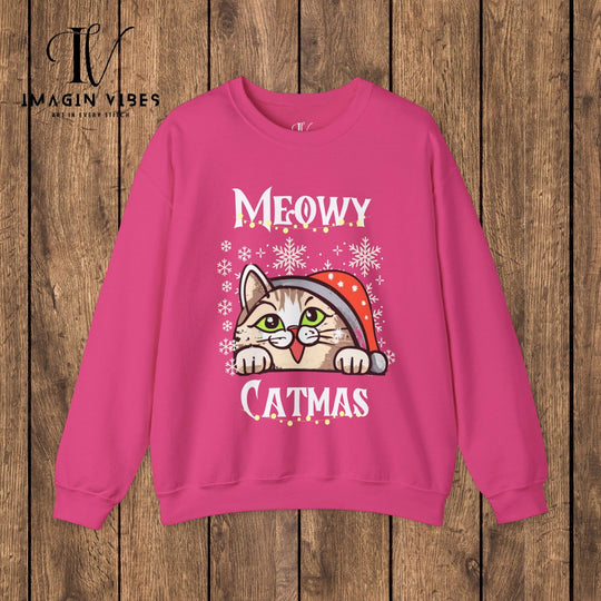 Imagin Vibes: Catty Christmas Sweatshirt - Imagin Vibes - 