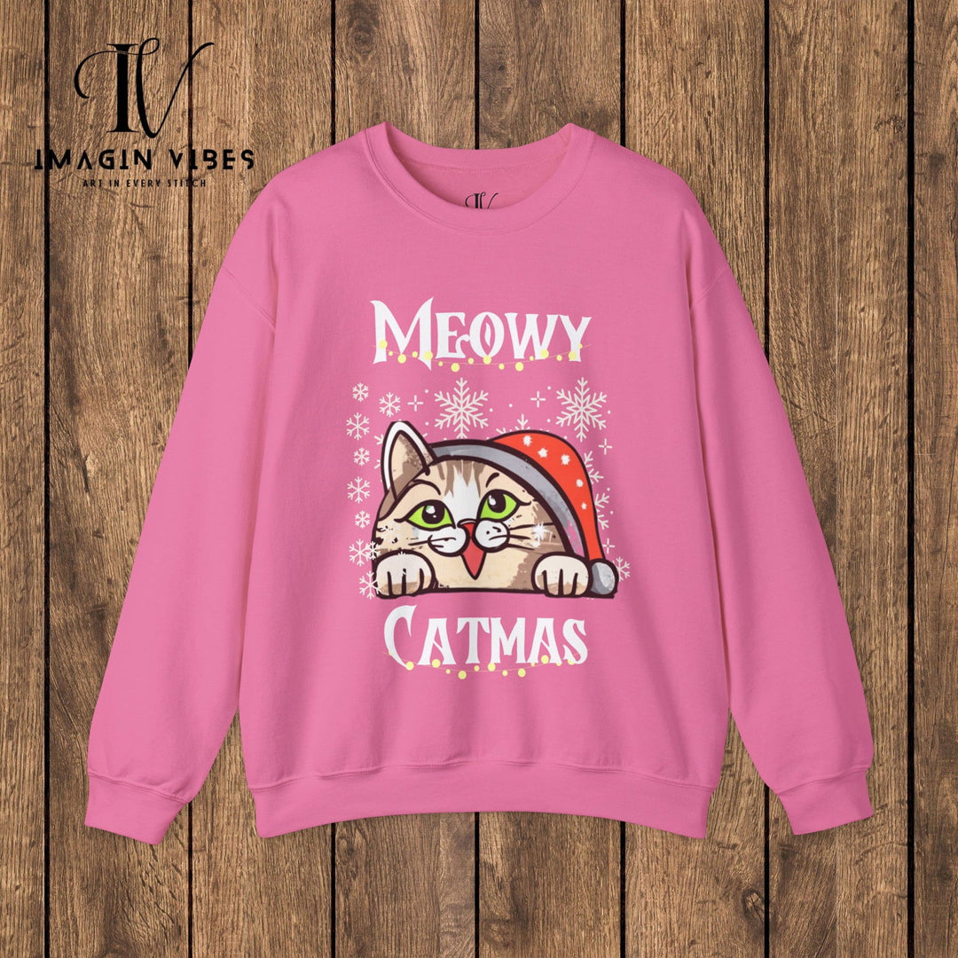 Imagin Vibes: Catty Christmas Sweatshirt - Imagin Vibes - 