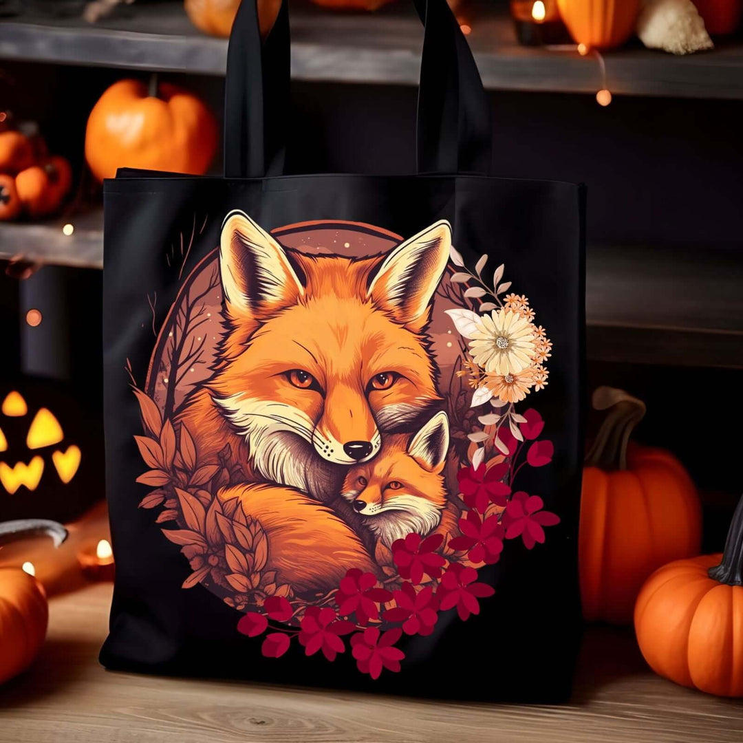 Cozy Fox Tote Bag Accessories Printify