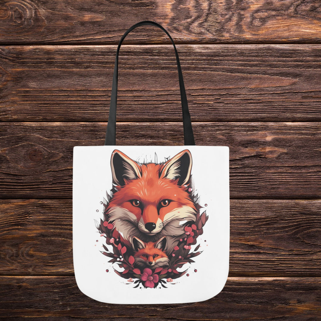 Imagin Vibes: Cozy Fox Family Tote Bag 3 - Imagin Vibes - 