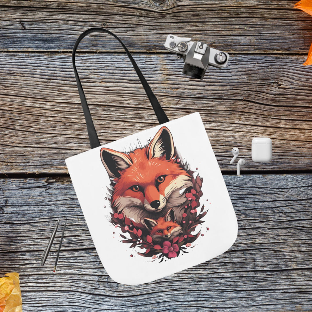 Imagin Vibes: Cozy Fox Family Tote Bag 3 - Imagin Vibes - 