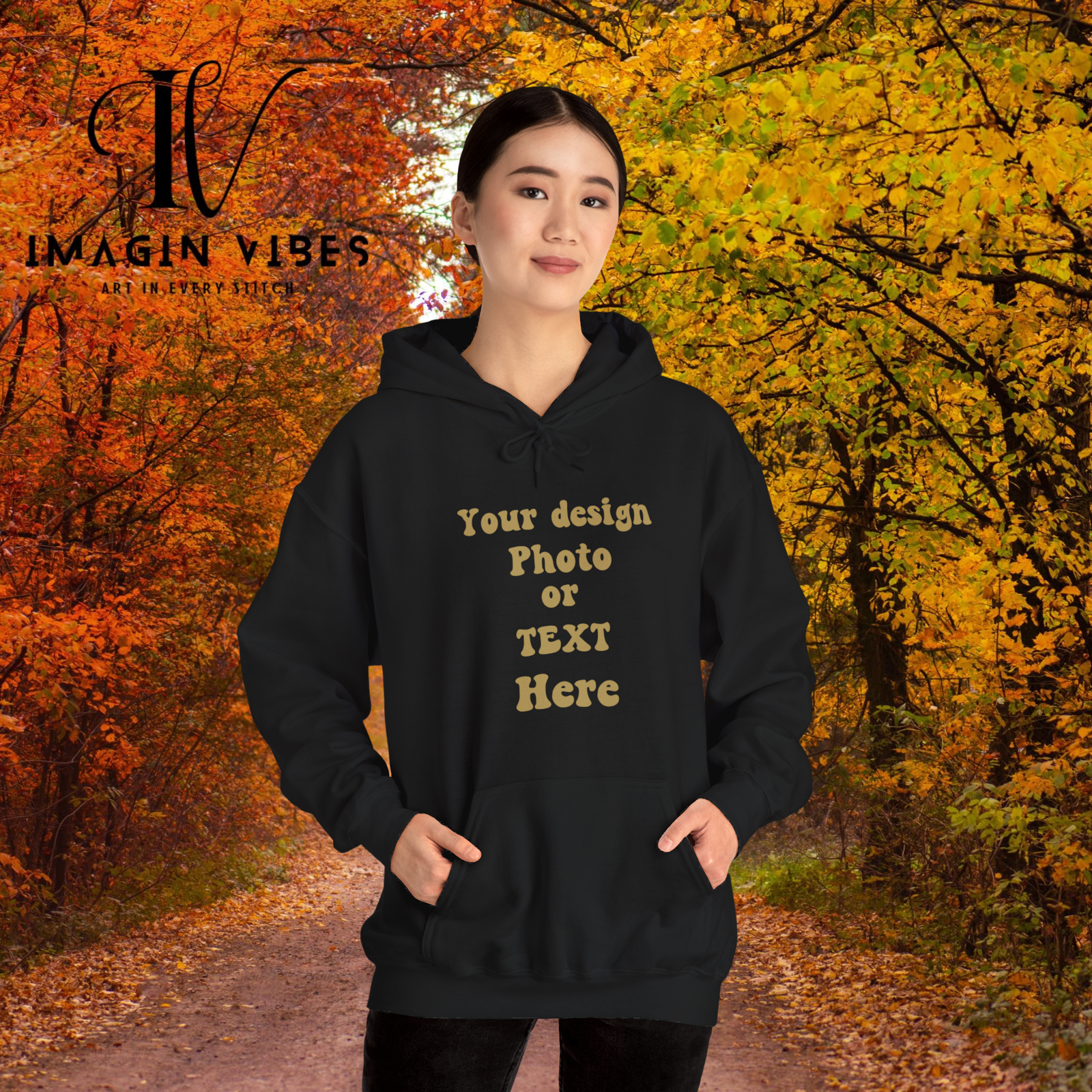 Imagin Vibes: Custom Cozy Hoodie Hoodie Printify