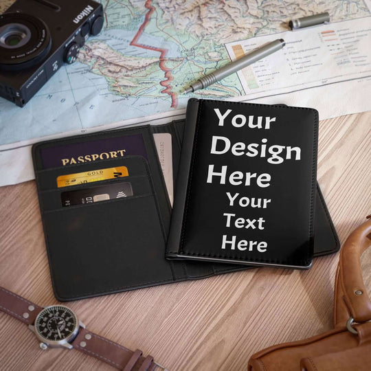 Imagin Vibes: Design Your Own Passport Cover (Photos, Text & More!) Accessories Printify