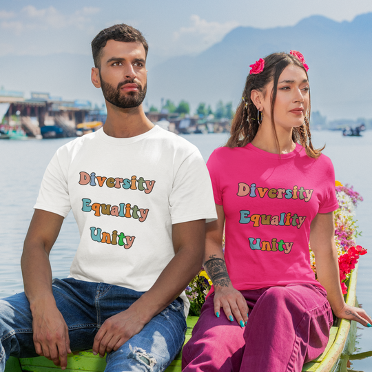 Imagin Vibes: Diversity, Equality, Unity Tee T-Shirt Printify