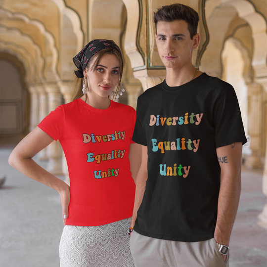 Imagin Vibes: Diversity, Equality, Unity Tee T-Shirt Printify