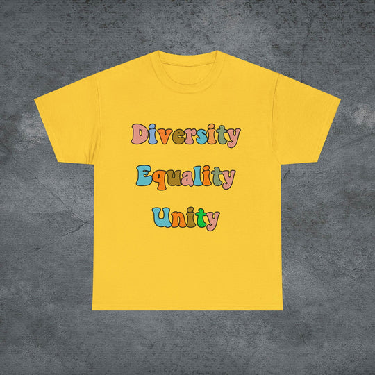Imagin Vibes: Diversity, Equality, Unity Tee T-Shirt Printify Daisy S