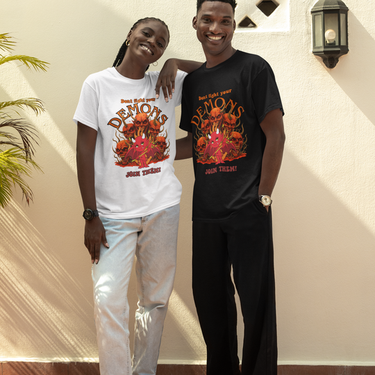 Demon Graphic T-shirt T-Shirt Printify