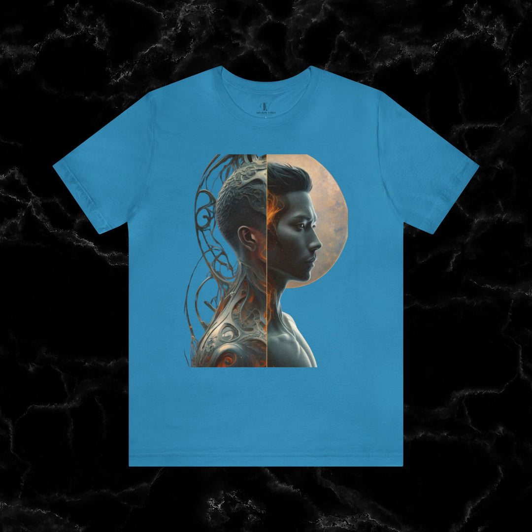 Imagin Vibes: Duality Soul Tee T-Shirt Printify Aqua XS