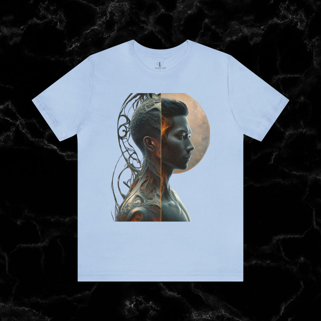 Imagin Vibes: Duality Soul Tee T-Shirt Printify Baby Blue XS