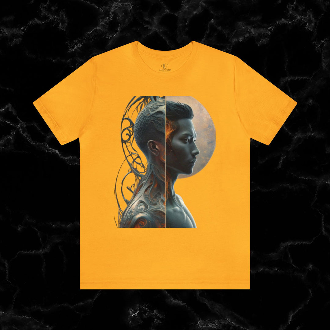Imagin Vibes: Duality Soul Tee T-Shirt Printify Gold XS