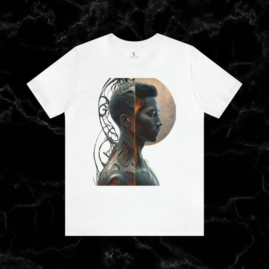 Imagin Vibes: Duality Soul Tee T-Shirt Printify White XS