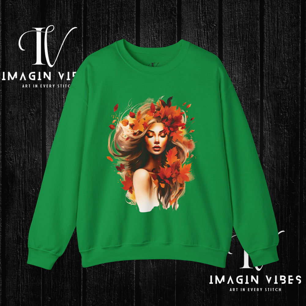 Imagin Vibes: Fall Queen Sweatshirt - Rule Autumn in Style! - Imagin Vibes - 