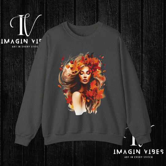 Imagin Vibes: Fall Queen Sweatshirt - Rule Autumn in Style! - Imagin Vibes - 