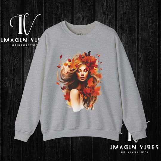 Imagin Vibes: Fall Queen Sweatshirt - Rule Autumn in Style! - Imagin Vibes - 